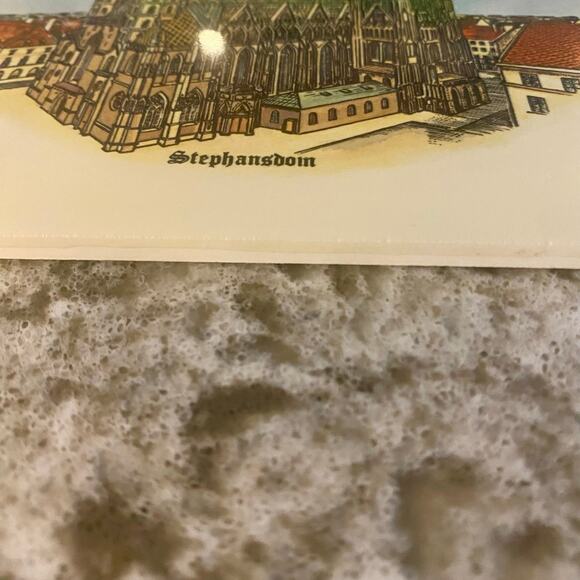 Vintage Collector Ceramic Tile Trivet 6 x 6 Wein Austria St Stephens Cathedral - Picture 3 of 5